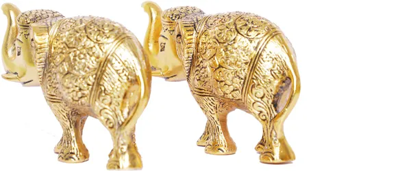 Metal_Elephant_Statue_Small_Size_Gold_Polish_2_Pcs_Set_For_Showpiece_Your_Home